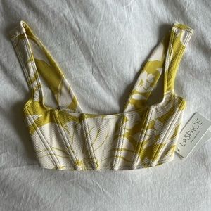 L Space odessa corset bikini top havana blooms